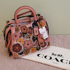 NWT Coach 1941 Rogue 25 Tea Rose Satchel/Shoulder Bag | Melon/Pink | Leather